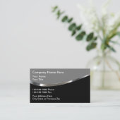 Moderne Visitekaartjes met glanzende accountant (Staand voorkant)