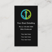 Moderne Visitekaartjes met informatie over bootjes (Voorkant)