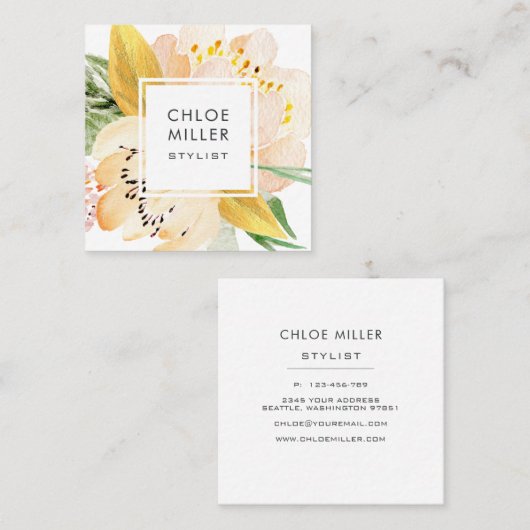 Moderne Visitekaartjes met platte pekeltjes (Voorkant / Achterkant)