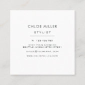 Moderne Visitekaartjes met platte pekeltjes (Achterkant)