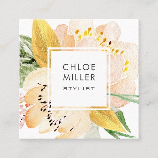 Moderne Visitekaartjes met platte pekeltjes (Voorkant)