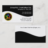 Moderne Visitekaartjes met wervelbedchiropractisch (Voorkant / Achterkant)