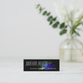 Moderne Visitekaartjes met zwarte haaruitval (Staand voorkant)