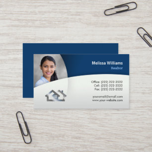Moderne Visitekaartjes onroerend goed  Realtor Blu