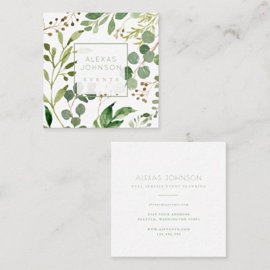 Moderne Visitekaartjes op het voorjaarsplein in Gr (Voorkant / Achterkant)