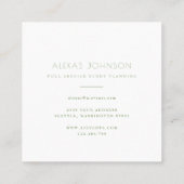 Moderne Visitekaartjes op het voorjaarsplein in Gr (Achterkant)