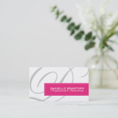 Moderne Visitekaartjes op monogram (Staand voorkant)