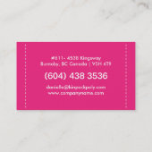 Moderne Visitekaartjes op monogram (Achterkant)