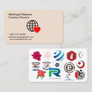 Moderne Visitekaartjes Premium Creatieve Brandin