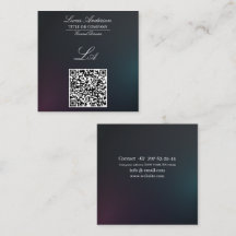Moderne visitekaartjes qr code, bewerkbaar, verloo