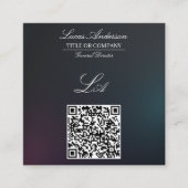 Moderne visitekaartjes qr code, bewerkbaar, verloo (Voorkant)