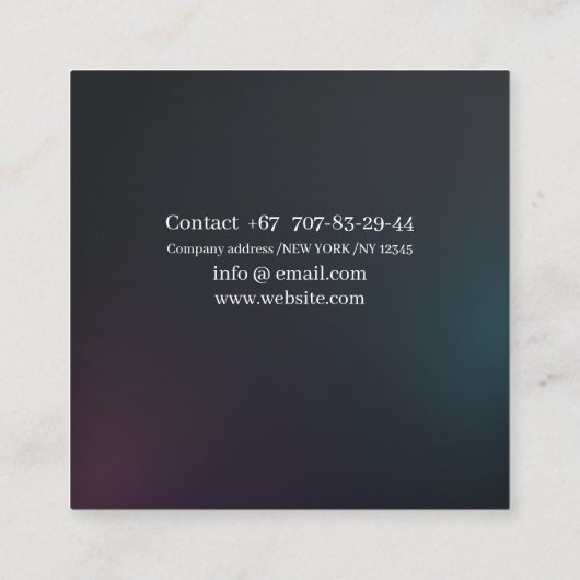 Moderne visitekaartjes qr code, bewerkbaar, verloo (Achterkant)