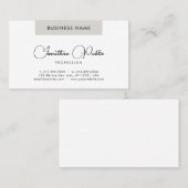 Moderne Visitekaartjes Script Name Custom Sjabloon (Voorkant / Achterkant)