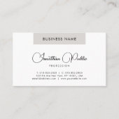 Moderne Visitekaartjes Script Name Custom Sjabloon (Voorkant)