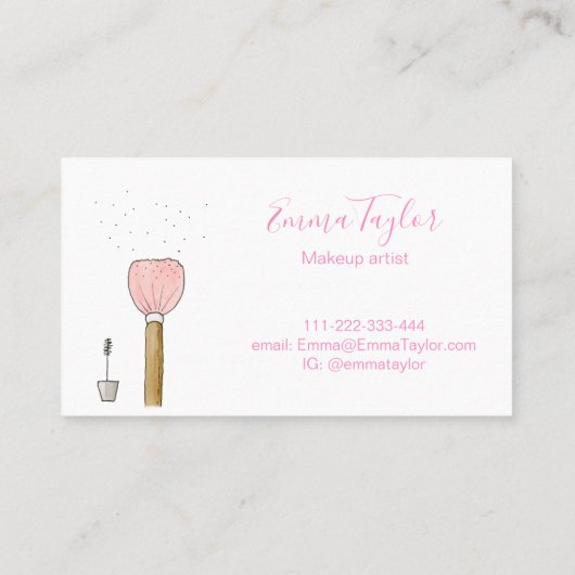 Moderne visitekaartjes ter illustratie (Achterkant)