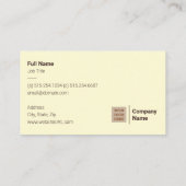 Moderne Visitekaartjes uit de middeleeuwen (Achterkant)