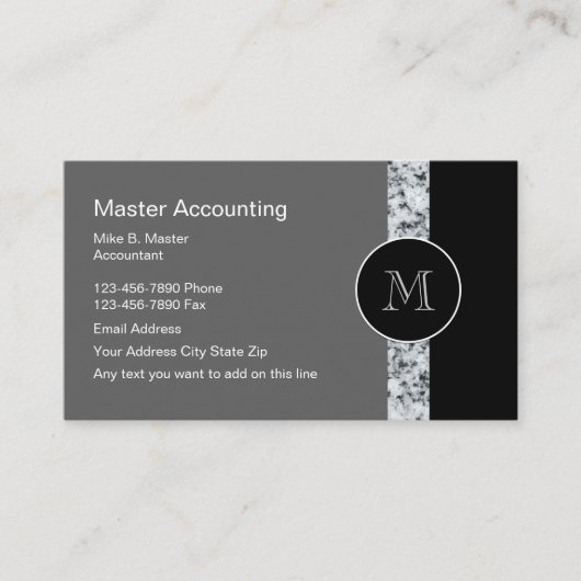 Moderne Visitekaartjes van accountants (Voorkant)