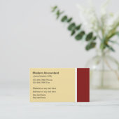 Moderne Visitekaartjes van accountants (Staand voorkant)