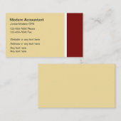 Moderne Visitekaartjes van accountants (Voorkant / Achterkant)