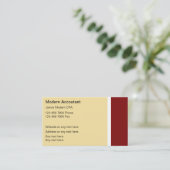 Moderne Visitekaartjes van accountants (Staand voorkant)