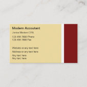 Moderne Visitekaartjes van accountants (Voorkant)