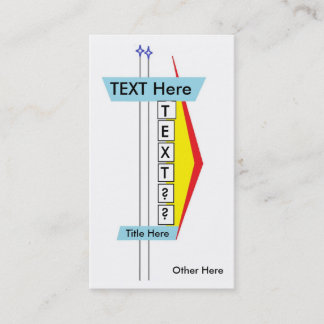 Moderne Visitekaartjes van de markttent in de midd