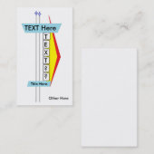 Moderne Visitekaartjes van de markttent in de midd (Voorkant / Achterkant)