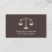 Moderne Visitekaartjes van de procureur van justit (Voorkant)