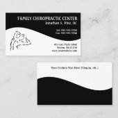 Moderne Visitekaartjes van de wervelfamilie (Voorkant / Achterkant)