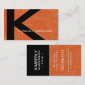 Moderne Visitekaartjes van het Monogram van de Boo (Voorkant / Achterkant)