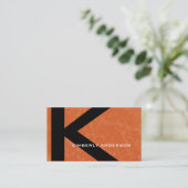 Moderne Visitekaartjes van het Monogram van de Boo (Staand voorkant)