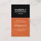 Moderne Visitekaartjes van het Monogram van de Boo (Achterkant)