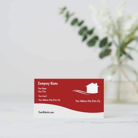 Moderne Visitekaartjes van onroerend goed (Staand voorkant)