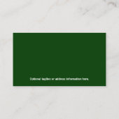 Moderne Visitekaartjes van onroerend goed | Groen (Achterkant)