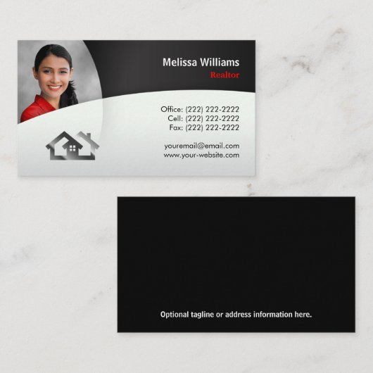 Moderne Visitekaartjes van onroerend goed | Realto (Voorkant / Achterkant)