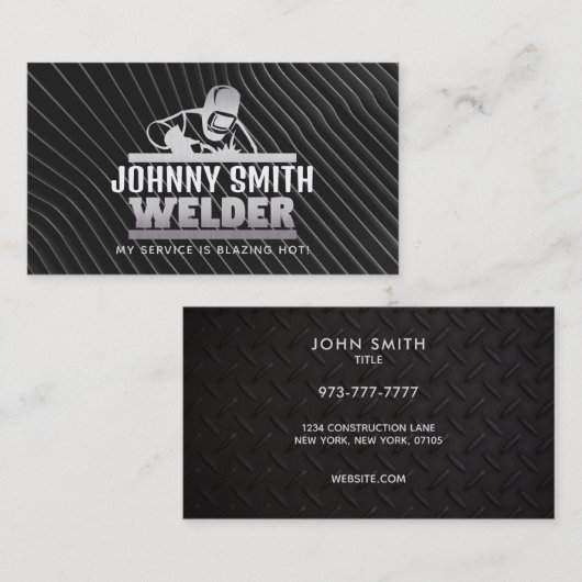 Moderne Visitekaartjes van Welder (Voorkant / Achterkant)