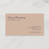 Moderne Visitekaartjes | Verhoog uw merk (amandel) (Voorkant)