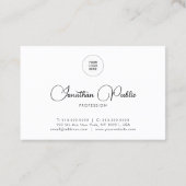 Moderne Visitekaartjes voegen hier een eigen Logo  (Achterkant)