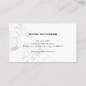 Moderne Visitekaartjes voor algemene constructie (Achterkant)