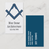 Moderne Visitekaartjes voor architectuurarchitectu (Voorkant / Achterkant)
