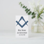 Moderne Visitekaartjes voor architectuurarchitectu (Staand voorkant)