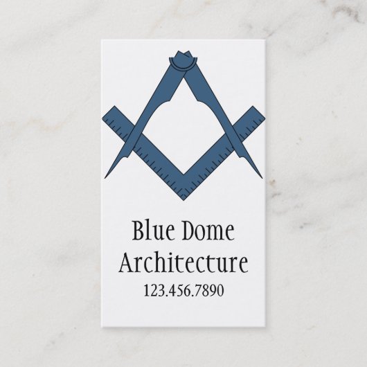 Moderne Visitekaartjes voor architectuurarchitectu (Voorkant)