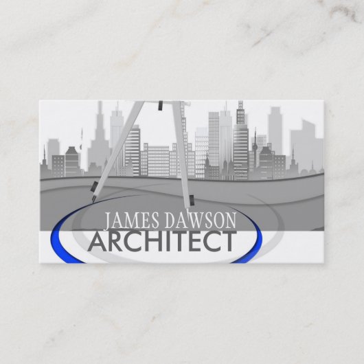Moderne Visitekaartjes voor architectuurarchitectu (Voorkant)