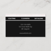 Moderne Visitekaartjes voor Auto Detailing Contactkaartje (Achterkant)