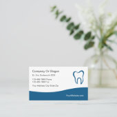 Moderne Visitekaartjes voor benoeming van tandarts Afsprakenkaartje (Staand voorkant)