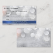 Moderne Visitekaartjes voor blauwe lint Afsprakenkaartje (Voorkant / Achterkant)