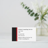 Moderne Visitekaartjes voor consultingservice (Staand voorkant)
