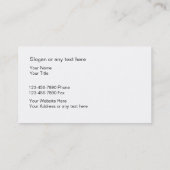 Moderne Visitekaartjes voor de bouw (Achterkant)