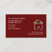 Moderne Visitekaartjes voor de bouw (Voorkant)