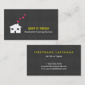 Moderne Visitekaartjes voor eenvoudige reinigingss (Voorkant / Achterkant)